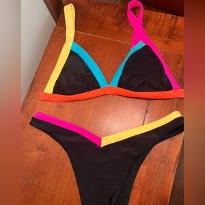 Color Block Bikini - Size M
